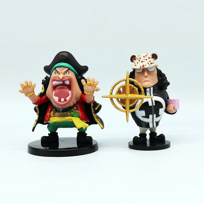 8pcs Anime One Piece Figures Model Dolls Toys Cute Luffy Oka Shichibukai Ace Boa Hancock Jinbe Collection Toys Full Set Hot Sale