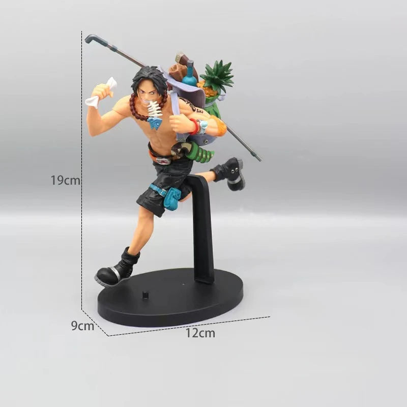 Bandai One Piece Figure Luffy Three Brothers 3PCS/Set Of Sabo Ace Luffy Anime Model Office Decorations Children Collection Gift