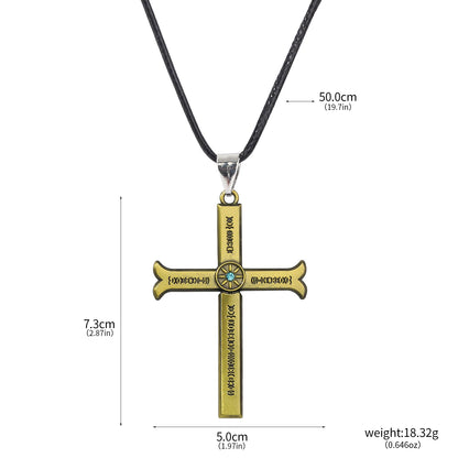 Anime Dracule Mihawk Cross Knife Keychains Metal Pendant Key Rings for Men Woman Keyring Fashion Jewelry Accessories Gift