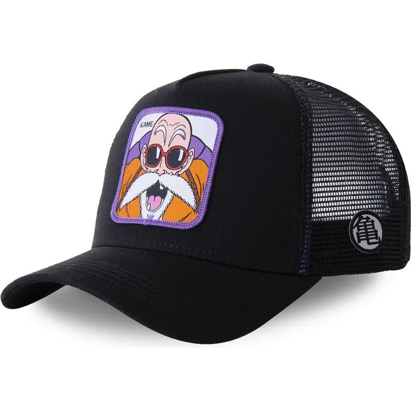 Dragon Ball Z Baseball Hat Goku Super Saiyan Cartoon Mesh Sunhat for Men and Women Anime Hats Fashion Patch Trucker Cap