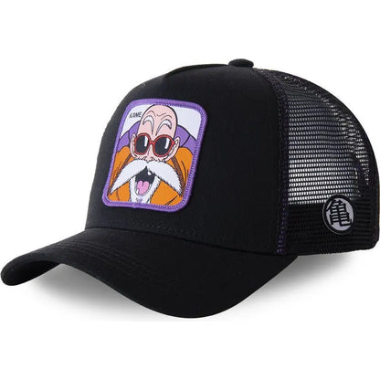 Dragon Ball Z Baseball Hat Goku Super Saiyan Cartoon Mesh Sunhat for Men and Women Anime Hats Fashion Patch Trucker Cap