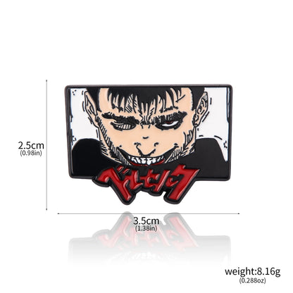 Berserk Anime Keychain Necklace Guts Sword Jewelry Set Key Chain Keyrings Keychains for Men Women Accessories Key Ring Pendant