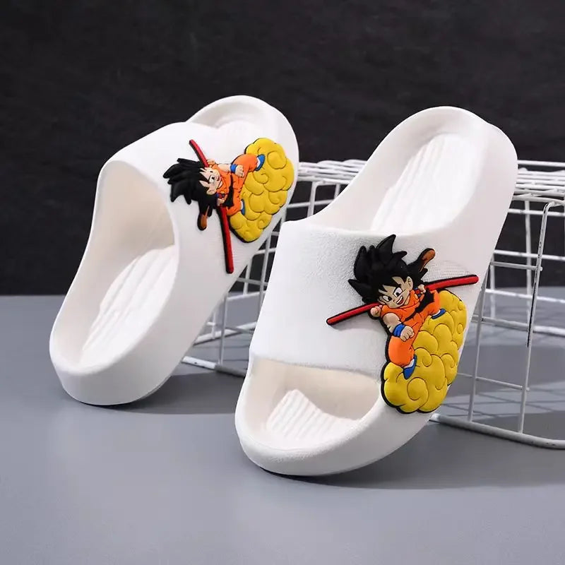 Dragon Ball Goku cute personality creative anime pattern lightweight soft bottom non-slip wear-resistant sandals and slippers