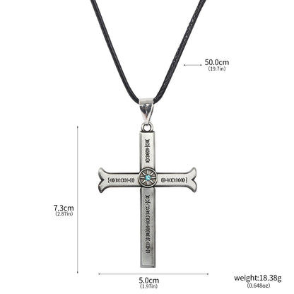 Anime Dracule Mihawk Cross Knife Keychains Metal Pendant Key Rings for Men Woman Keyring Fashion Jewelry Accessories Gift