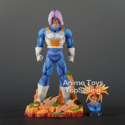 30cm/11.81in Anime Dragon Ball Z Trunks Figure Two heads Action Figures PVC Statue Collection Model Toys for Children Gifts