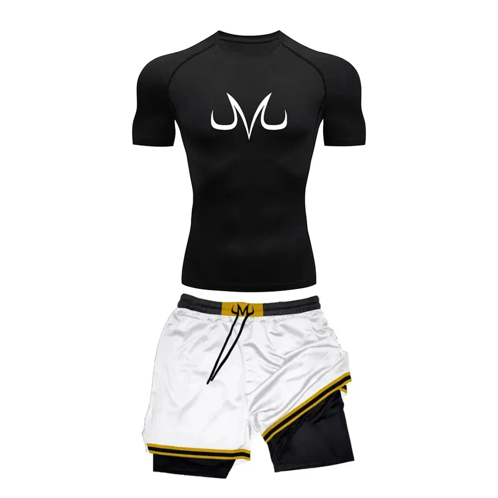 Ensemble Sport "Vegeta" – Dragon Ball Z | T-shirt + Short Compression