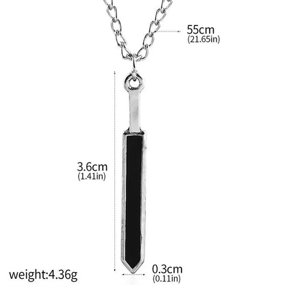 Berserk Anime Keychain Necklace Guts Sword Jewelry Set Key Chain Keyrings Keychains for Men Women Accessories Key Ring Pendant