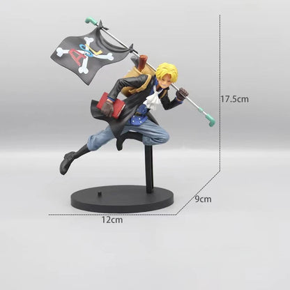 Bandai One Piece Figure Luffy Three Brothers 3PCS/Set Of Sabo Ace Luffy Anime Model Office Decorations Children Collection Gift